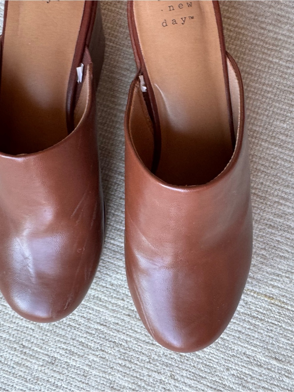 a new day Cognac Platform Mule Heels - Picture 6 of 7